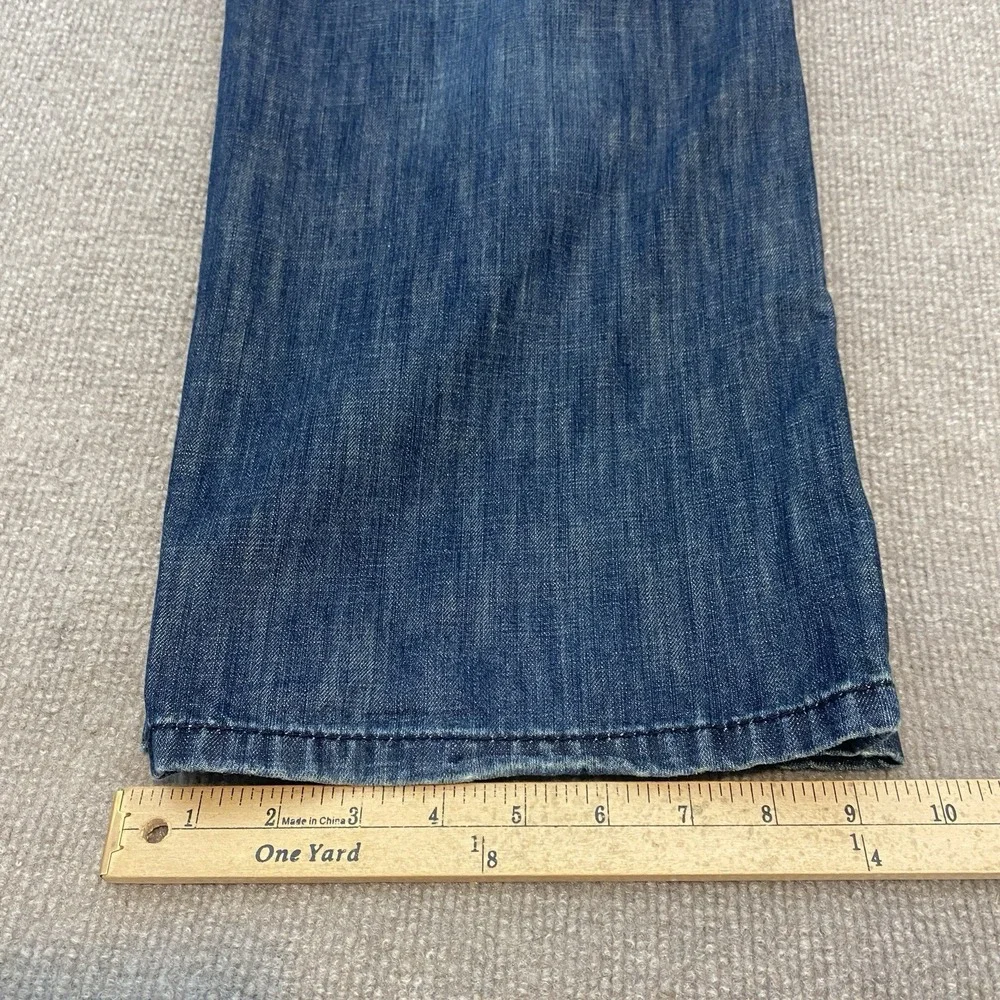 Levis 559 Jeans Mens 38 Fits 39x30 Blue Baggy Relaxed Wide Leg Distressed Denim